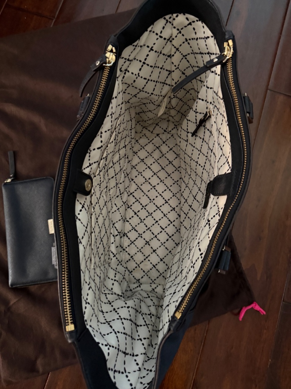 Kate Spade Large black Newberry Lane tote with matching wallet - Picture 9 of 11